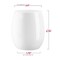 Solid White Elegant Stemless Plastic Wine Glasses - 12 oz. (64 Glasses)